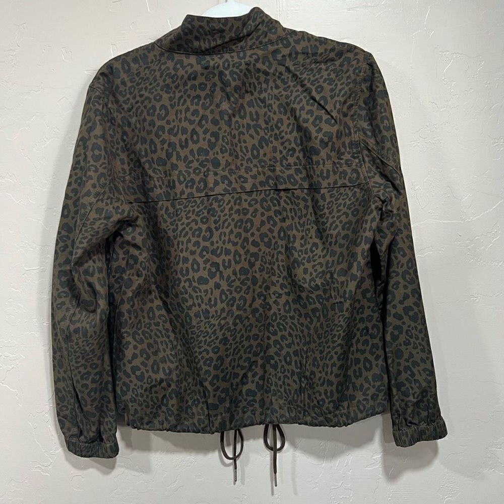 Sanctuary Drawstring Hem Leopard Jacket Medium - Picture 5 of 9